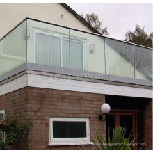 Aluminium frame tempered glass balustrade glass balcony
